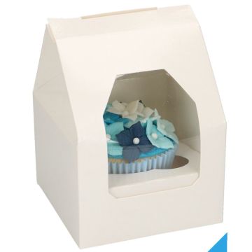 Box of 1 Cupcake - White