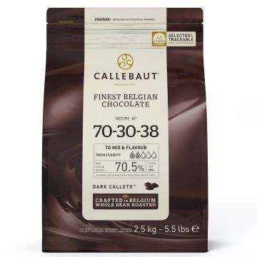 Callebaut Chocolat Noir Intense (70.5%) - 2.5kg 