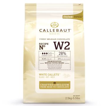 Callebaut Chocolat Blanc 28% - 2.5kg 