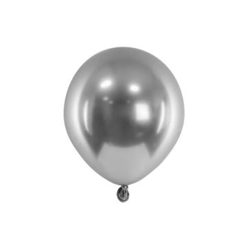 Dark Silver Balloons 12cm