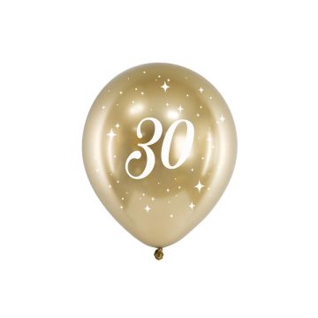 Goldener Ballon - 30 Jahre (6St.)