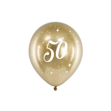 Goldener Ballon - 50 Jahre (6St.)