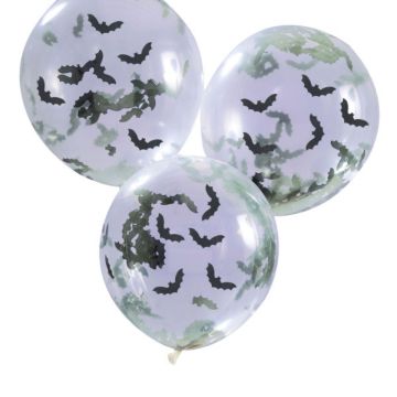 Ballons confettis - Chauve-Souris (5pcs)