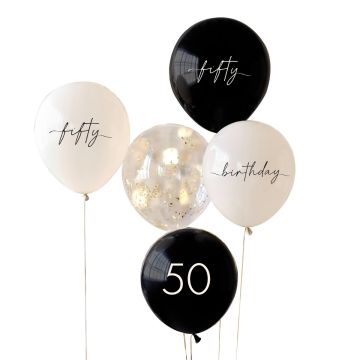 Ballon-Set - Fifty (5tlg.)