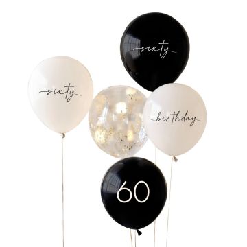 Set de ballon - Sixty (5pcs)