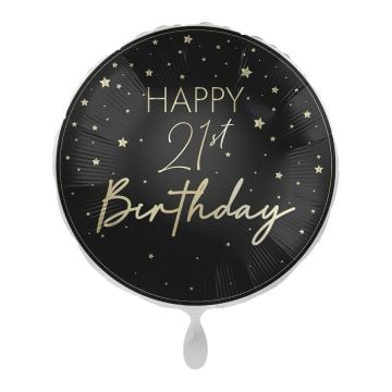 Ballon Alu - Happy Birthday 21 Ans