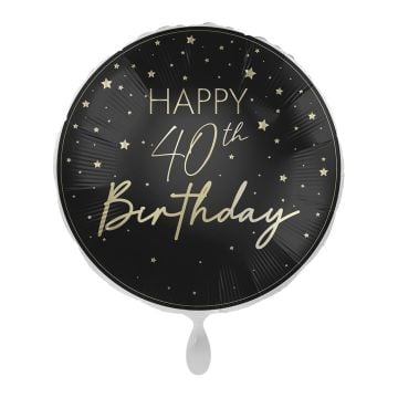 Ballon Alu - Happy Birthday 40 Ans