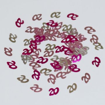 Confettis Age "20" - Pink Series (100 pcs)
