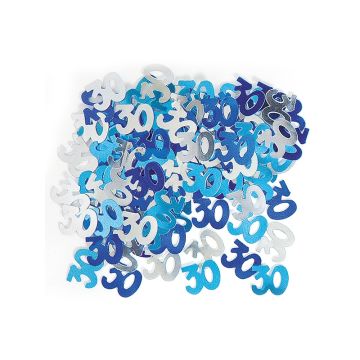 Confettis Age "30" - Série Bleu (100 pcs)