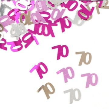 Confettis Age "70" - Pink Series (100 pcs)