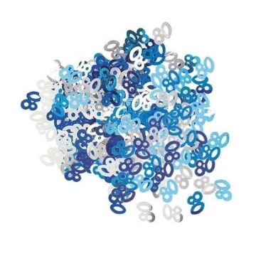 Confettis Age "80" - Blue Series (100 pcs)