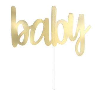 Cake topper "Baby" Or