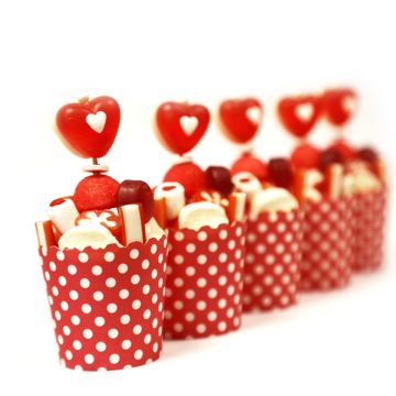 Cupcake de bonbon - St-Valentin