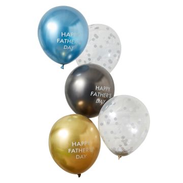 Latex balloons - Happy Farther's Day (5 pieces)
