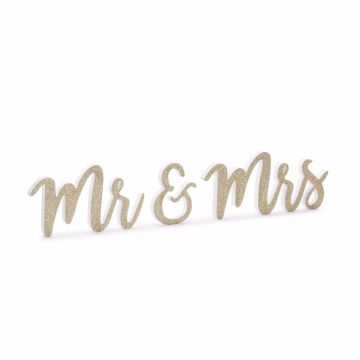 Mr & Mrs Buchstaben - Gold