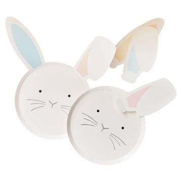 Plates Rabbit Floppy Ears (8pcs)