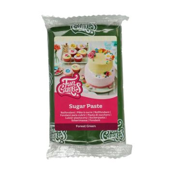 Pâte à sucre FunCakes - Forest Green - 250g