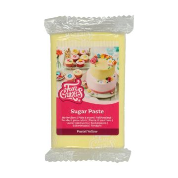 FunCakes Sugar Dough - Pastel Yellow - 250gr