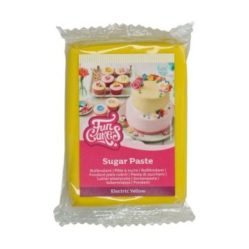 Pâte à sucre FunCakes - Jaune Electrique - 250gr