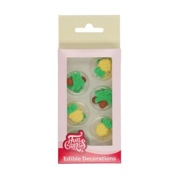 Sugar ornaments - Pineapples and Palms (12pcs)