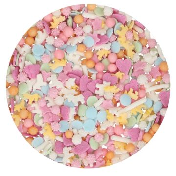 Zuckerkonfetti - Pastellfarbenes Einhorn (50g)