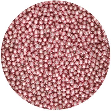 Perles en sucre Rose métallisé (80g)
