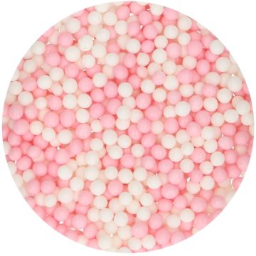 Perles souples - Rose Blanc