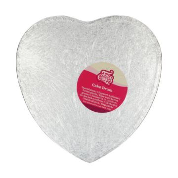 Silver Heart Tray 27.9cm (12mm)