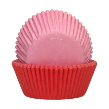 Cupcake Cases - Pink & Red (48pcs)