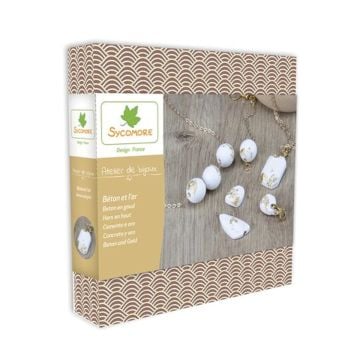 Atelier De Bijoux Ciment Et Feuilles D'or (Fr De It)