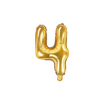 Balloon Chiffre Alu 35cm Gold - 4