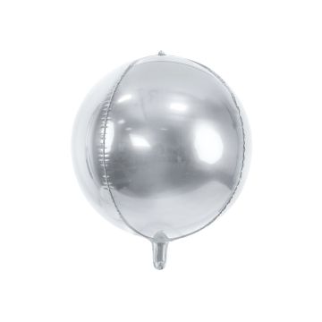 Luftballon Sphere Silber 40cm