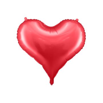Aluminium ball - Red heart - 75cm