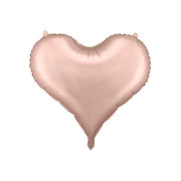 Aluminium balloon - Heart Rose gold - 75cm