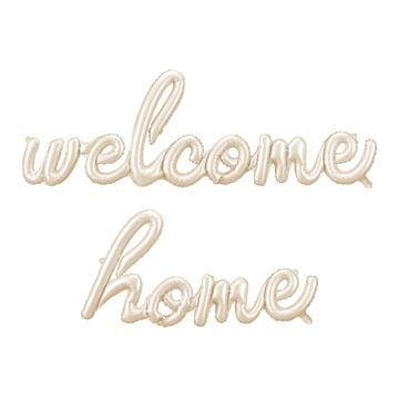 Ballon Welcome Home en alu