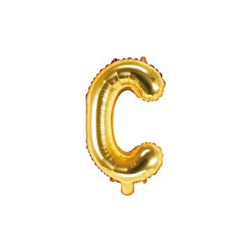 Balloon Letter Alu 35cm Gold - C