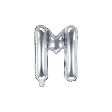 Balloon Letter Alu 35cm Silver - M