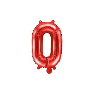 Folienballon Buchstabe Rot 35cm - O