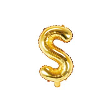 Balloon Letter Alu 35cm Gold - S