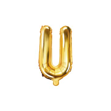 Balloon Letter Alu 35cm Gold - U