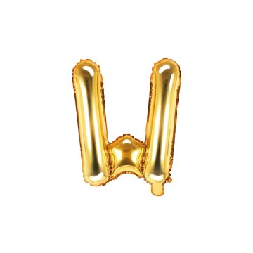Folienballon Buchstabe Gold 35cm - W