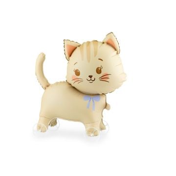 Ballon alu - Chat à roulettes