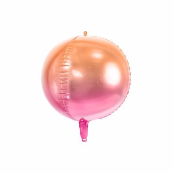 Ballon Sphère Rose-Orange 35cm