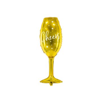 Ballon Alu Coupe de Champagne doré (80cm)
