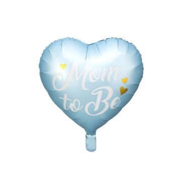 Folienballon Mom to Be - blau (35cm)
