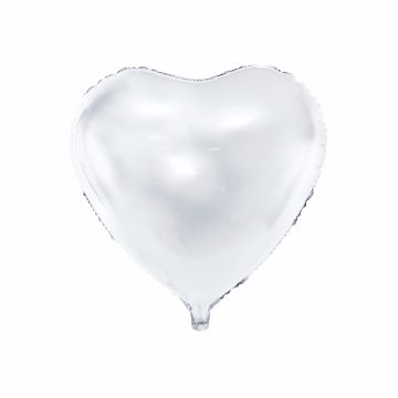 Ballon Coeur Blanc 45cm