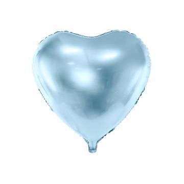 Ballon Coeur Bleu ciel 45cm