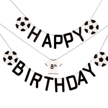 Guirlande - Happy Birthday Football (1.5m)