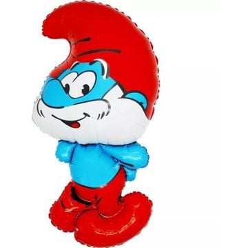 Aluminium-Ballon - Grosser Schlumpf 35cm