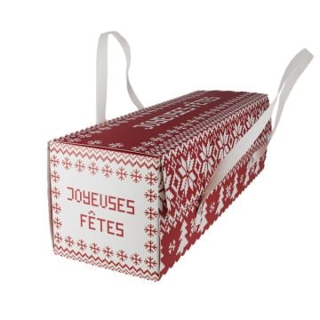 Boîte à bûche - Jacquard (30cm)